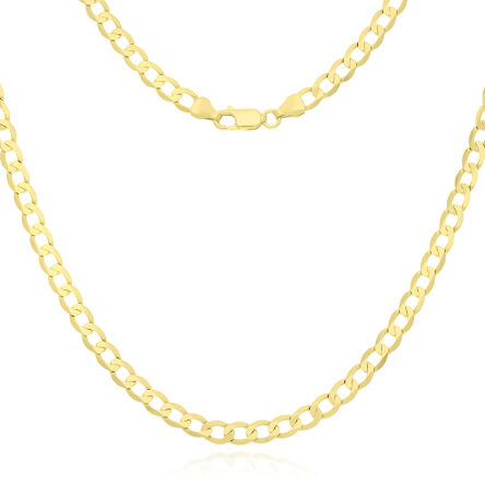 Łańcuszek złoty 585 męski szeroki Pancerka