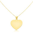 Złota zawieszka serce gładkie pod grawer pr.585 - 3