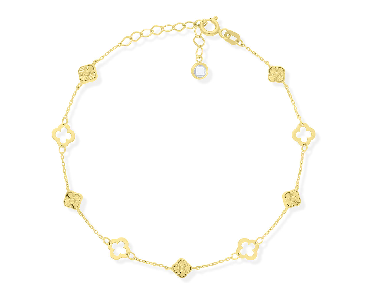 Złota bransoletka koniczyny pr.585