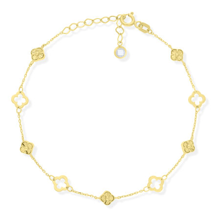 Złota bransoletka koniczyny pr.585