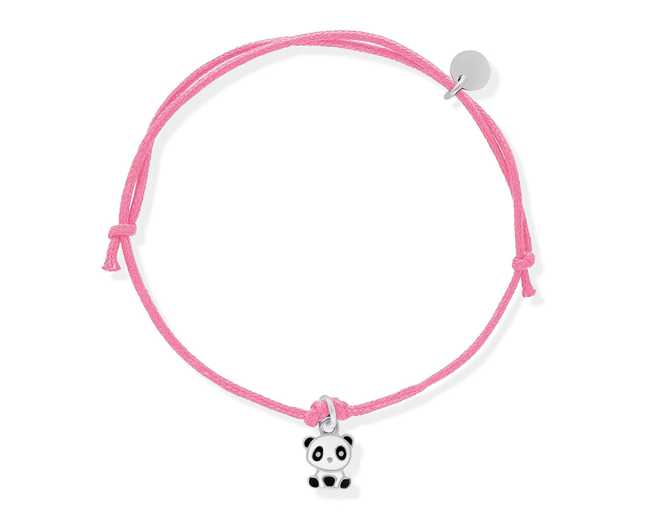 Bransoletka na sznurku dziecięca z pandą