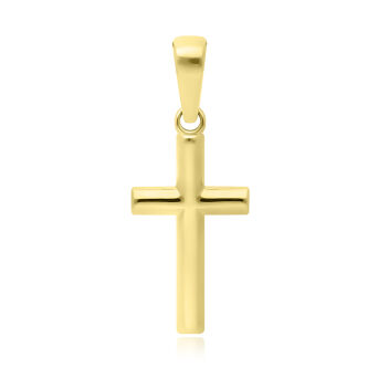 Złoty krzyżyk gładki pr.585