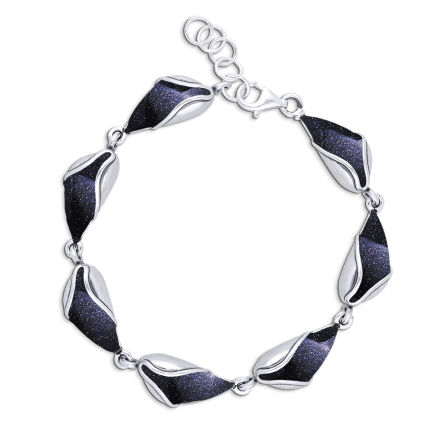 Srebrna bransoletka damska z Nocą Kairu