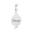 Zawieszka srebro 925 niebieski opal z cyrkoniami - 5