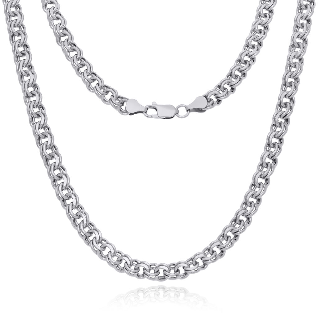 Srebrny łańcuszek męski gruby Garibaldi pr.925