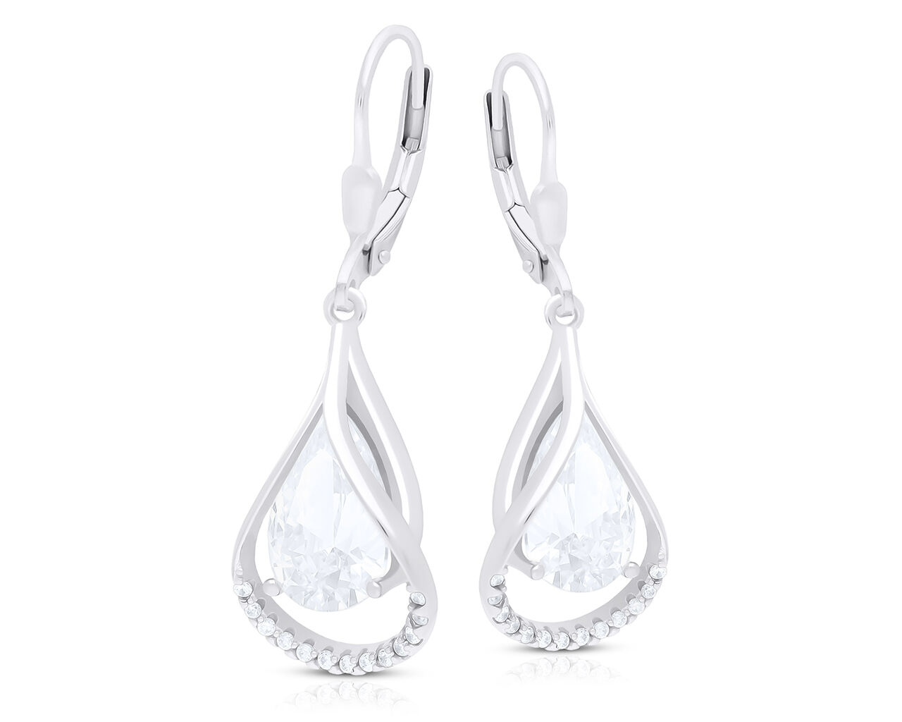 Kolczyki srebrne bogato zdobione wiszące pr.925