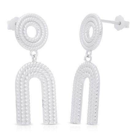 Kolczyki srebrne wiszące na sztyfcie pr.925