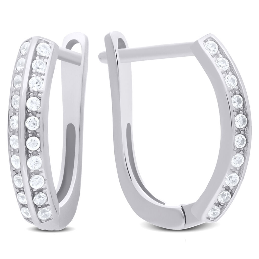 Kolczyki srebrne z cyrkoniami angielskie pr.925