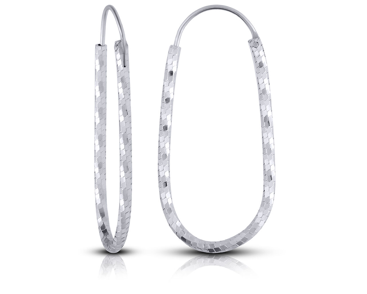 Kolczyki srebrne wiszące diamentowane pr.925