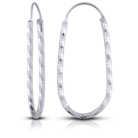 Kolczyki srebrne wiszące diamentowane pr.925