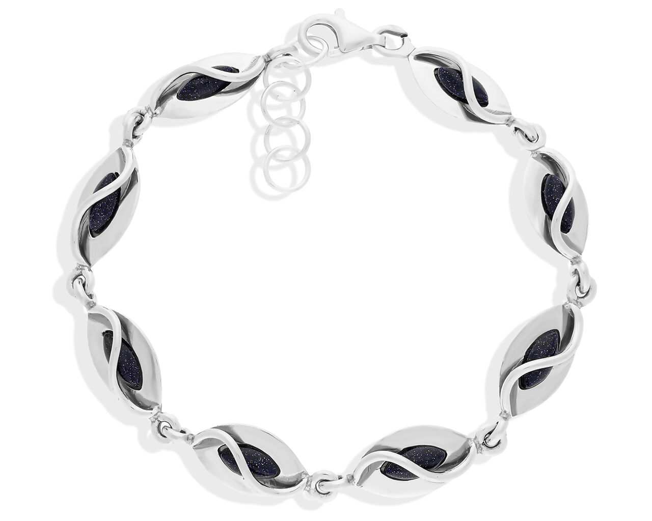 Bransoletka srebrna z Nocą Kairu pr.925