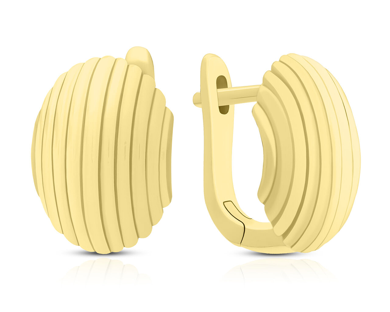 Kolczyki srebrne pozłacane angielskie zapięcie