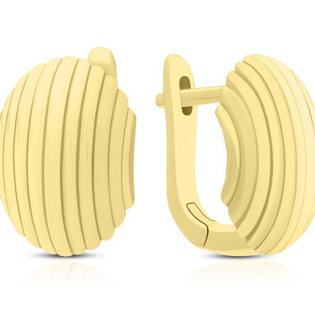 Kolczyki srebrne pozłacane angielskie zapięcie