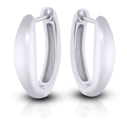 Kolczyki srebrne na angielskim zapięciu gładkie