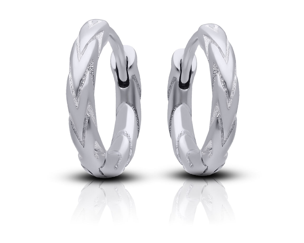 Kolczyki koła srebrne kółka pr.925