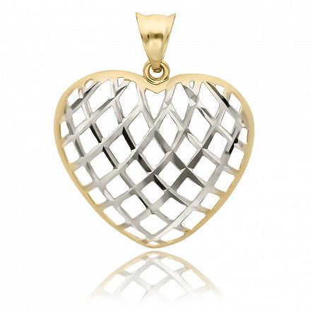 Zawieszka złota w kształcie serca