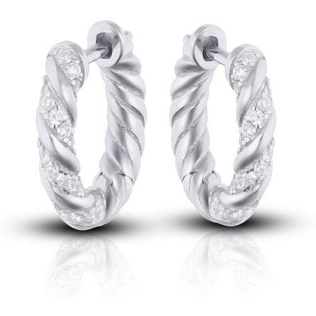 Kolczyki srebrne kółka na angielskim zapięciu