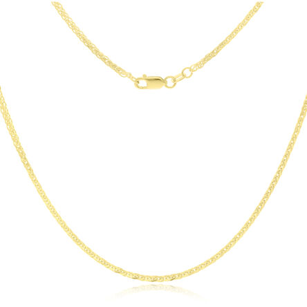 Łańcuszek złoty pr.585 szeroki splot Lisi Ogon