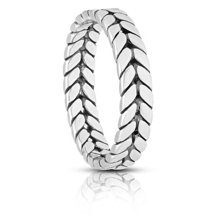 Pierścionek srebrny gładki pr.925