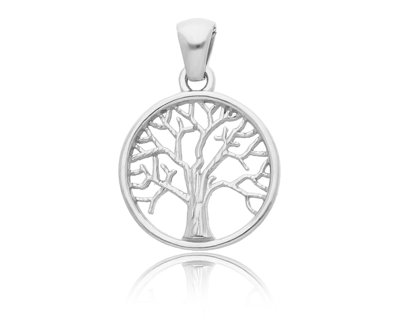 Zawieszka srebrna z drzewkiem szczęścia