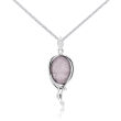 Zawieszka srebrna z naturalnym Kwarcem Różowym - 4