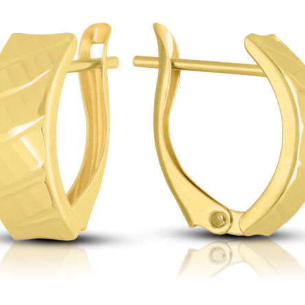 Kolczyki złote 585 na angielskim zapięciu