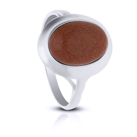 Pierścionek srebrny z Piaskiem Pustyni pr.925