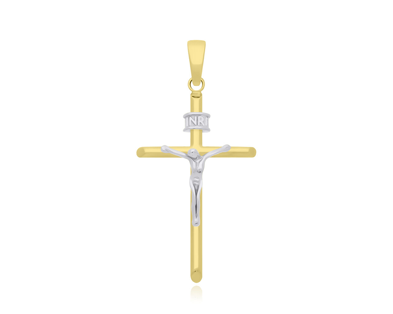 Krzyżyk Złoty 585 z wizerunkiem Jezusa