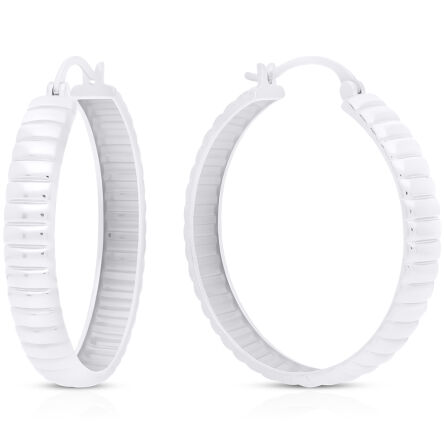 Kolczyki koła srebrne duże szerokie pr.925