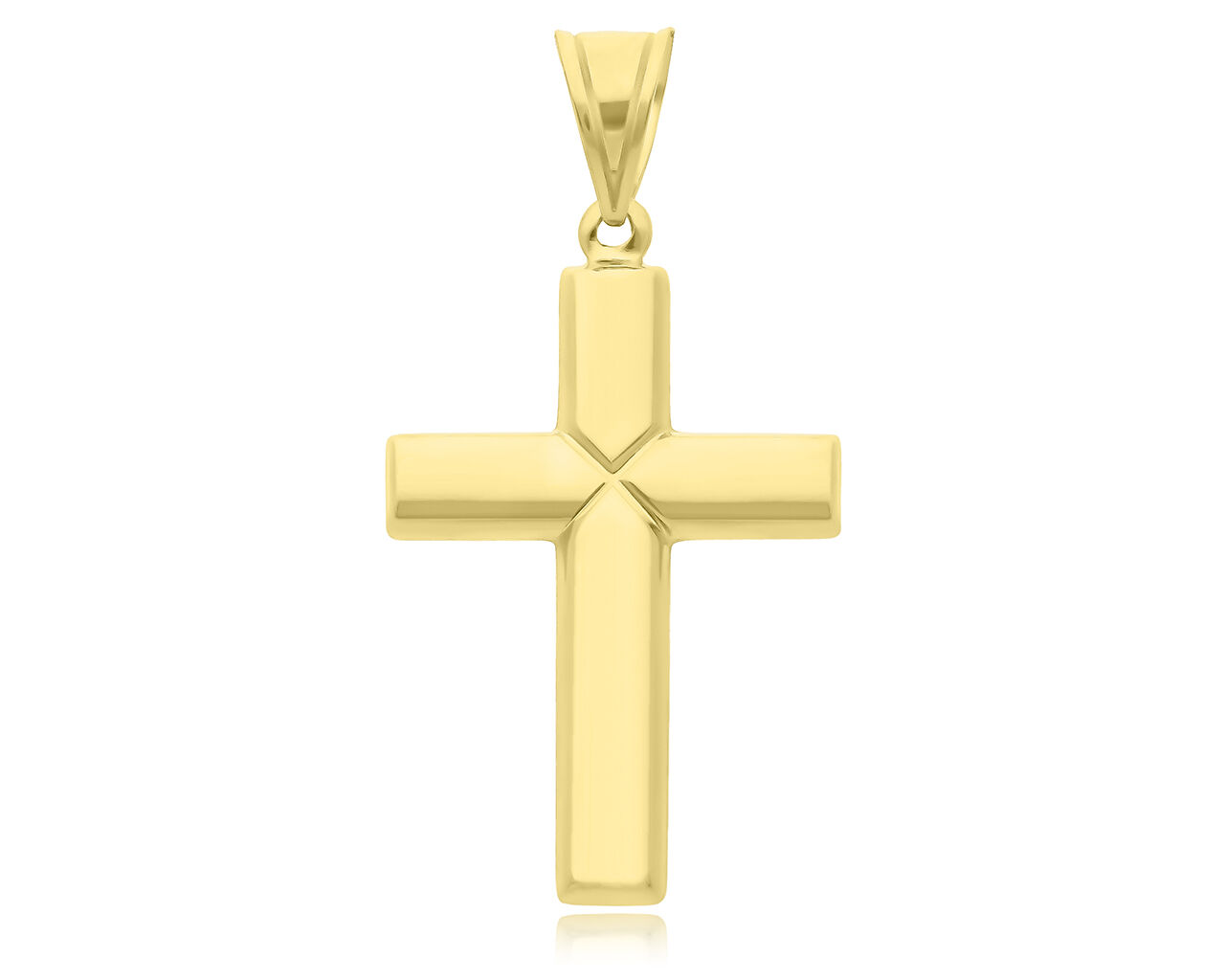 Złoty krzyżyk gładki duży pr.585