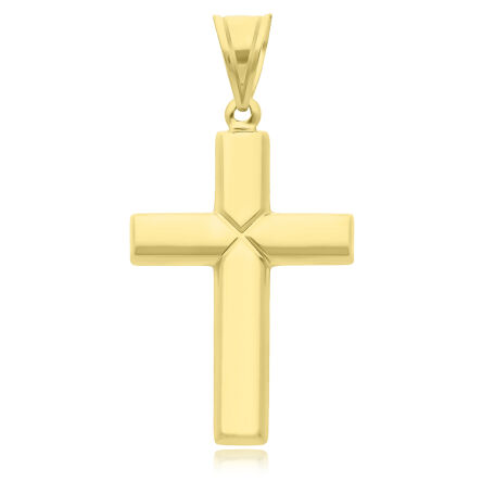 Złoty krzyżyk gładki duży pr.585