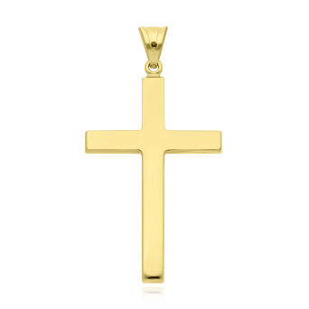 Złoty krzyżyk pr.585 gładki duży