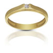 Pierścionek złoty p585 z pojedynczą cyrkonią - 3