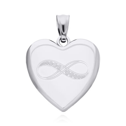 Sekretnik srebrny serce z infinity pr.925