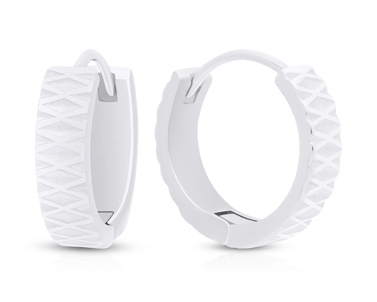 Kolczyki koła srebrne pr.925