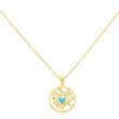 Zawieszka srebrna złocona drzewko opal pr.925 - 2