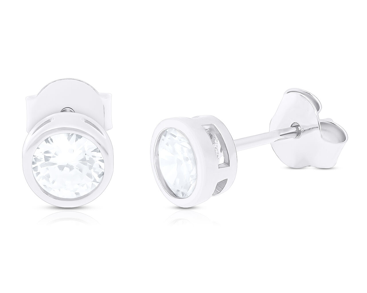 Kolczyki srebrne sztyfty z cyrkonią pr.925