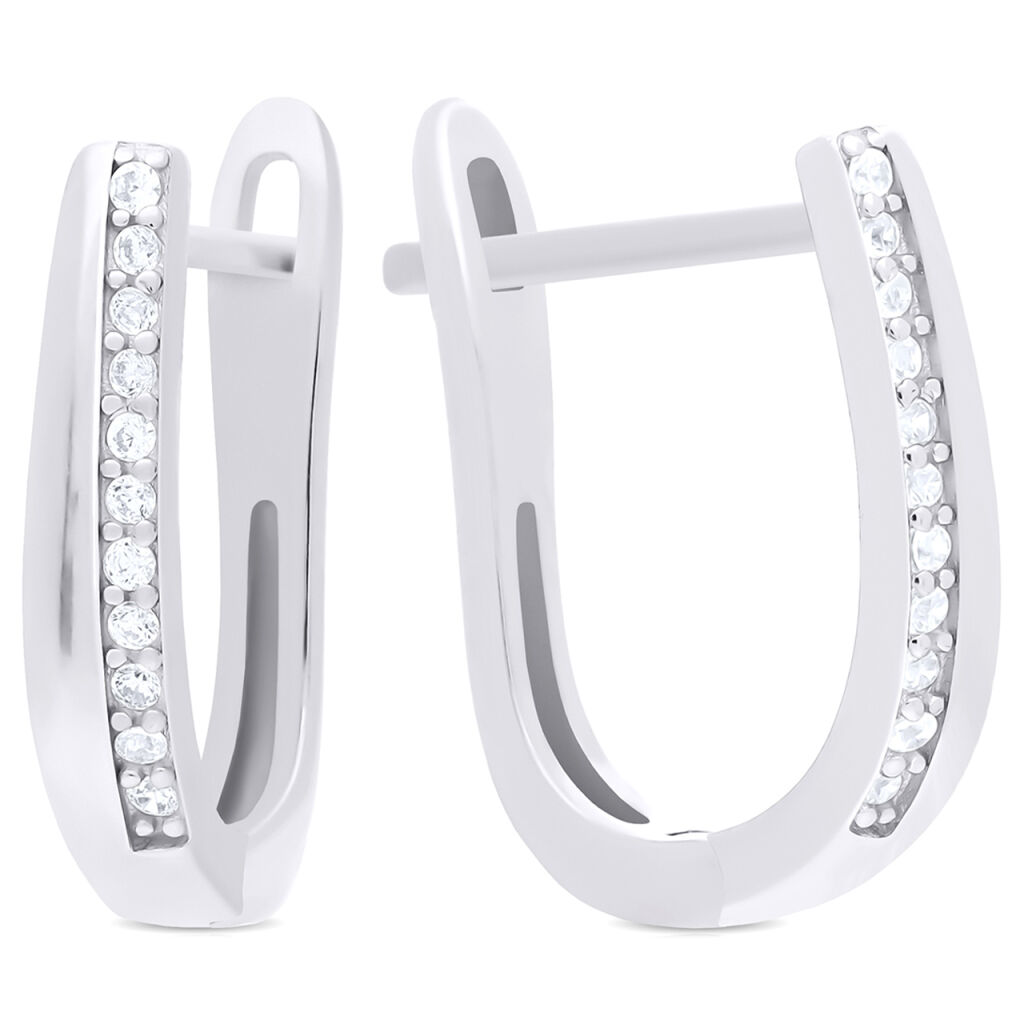 Kolczyki srebrne na angielskim zapięciu pr.925