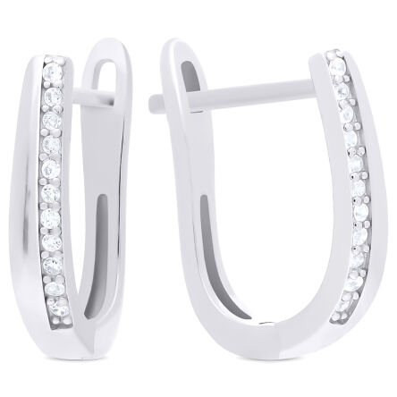 Kolczyki srebrne na angielskim zapięciu pr.925