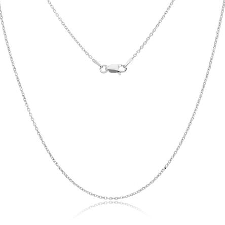 Srebrny łańcuszek damski o splocie ankier