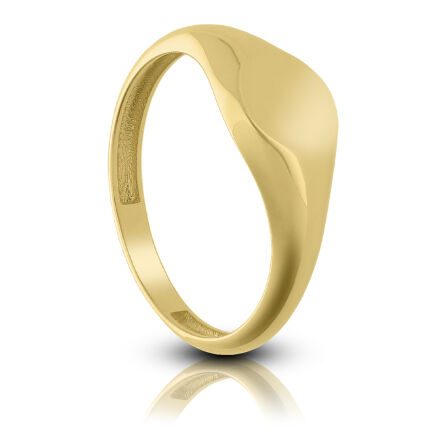 Złoty pierścionek okrągły gładki pr.585