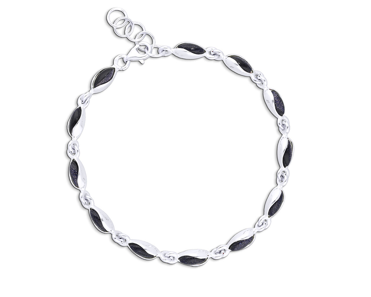 Bransoletka srebrna damska z piękną Noca Kairu