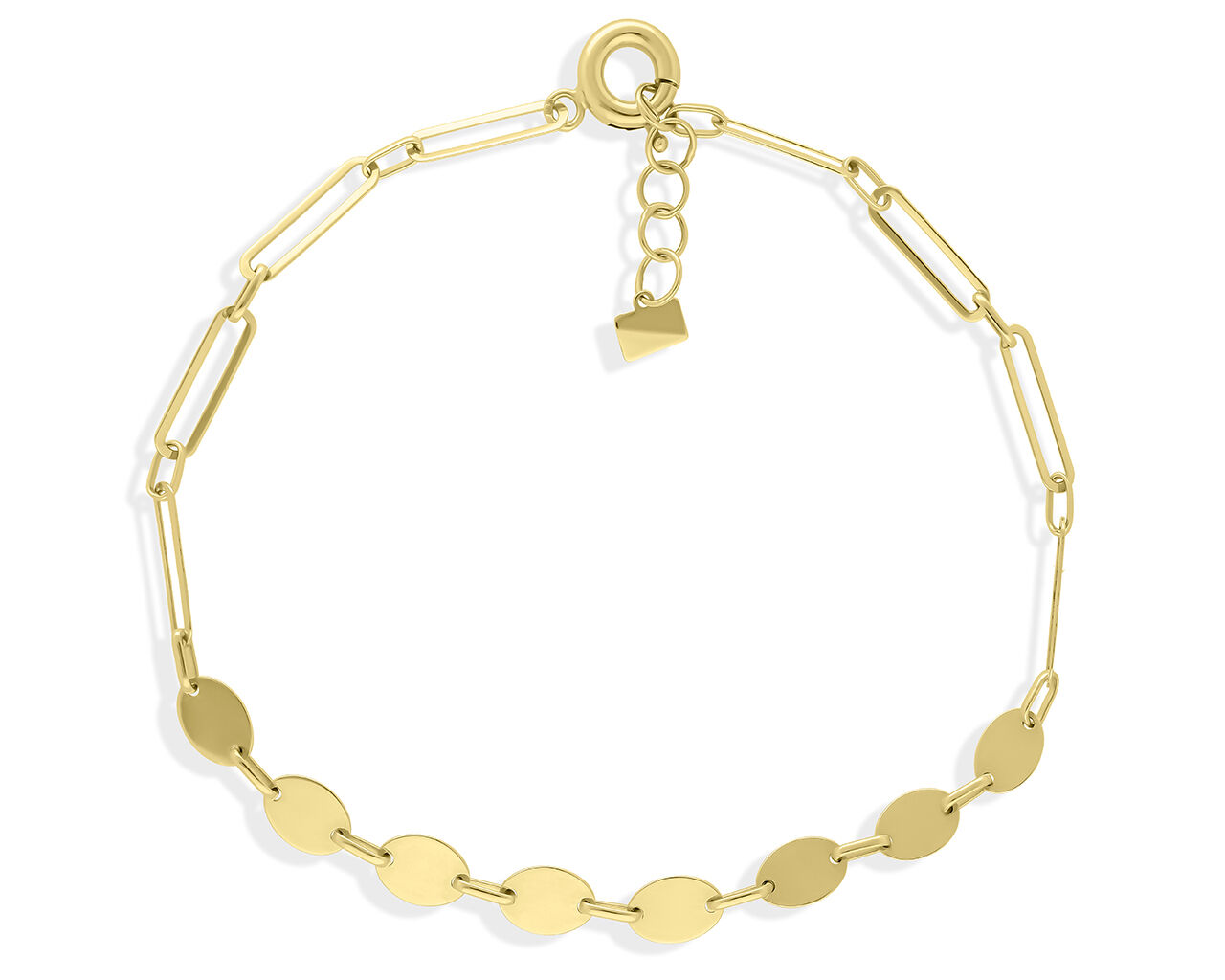 Złota bransoletka na nogę pr.585