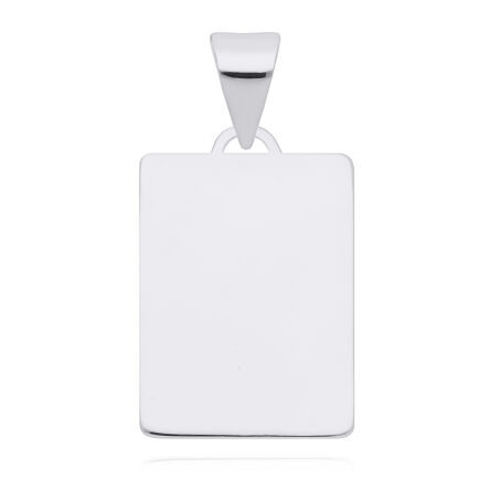 Zawieszka srebrna blaszka gładka pr.925