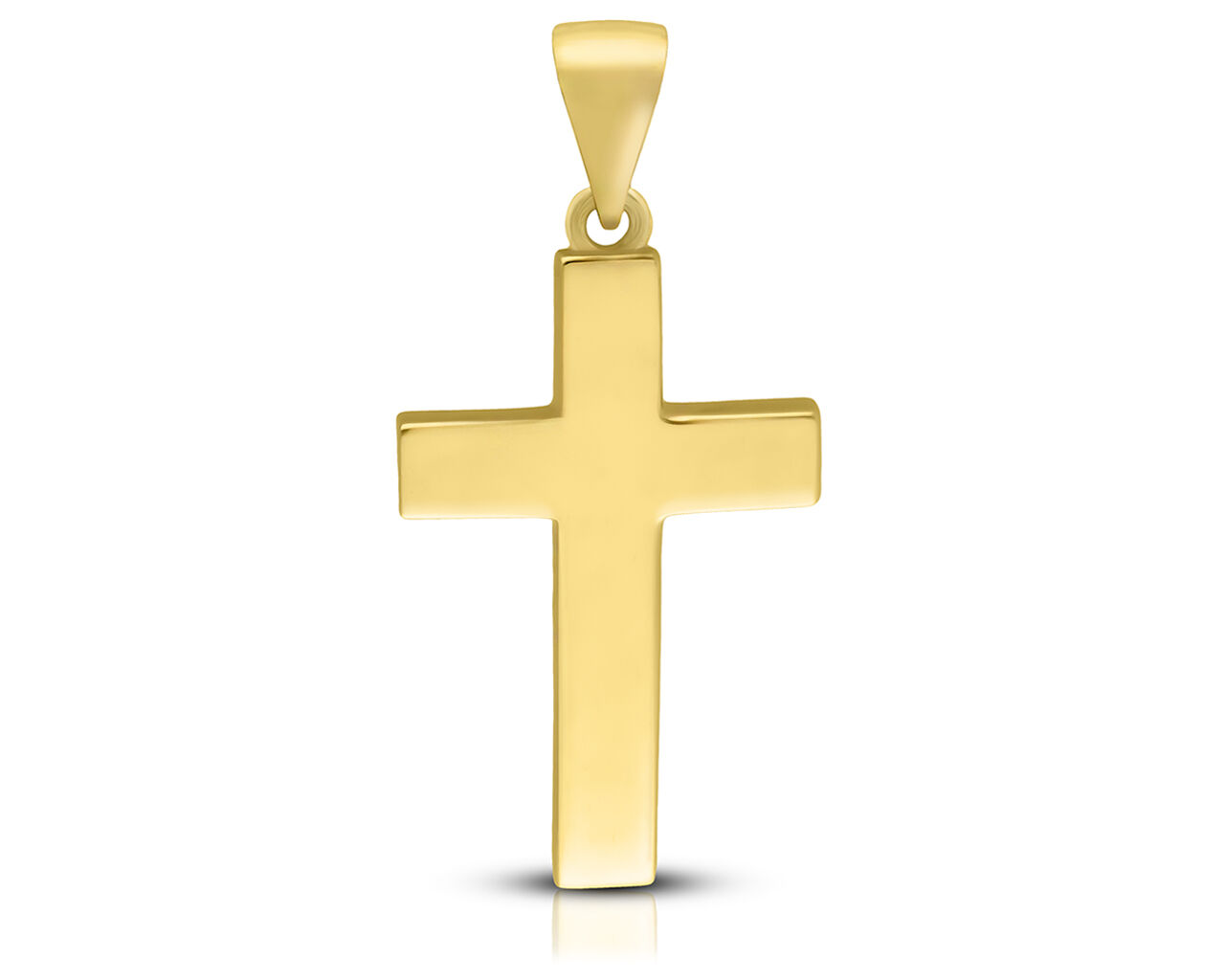 Złoty krzyżyk gładki pr.585