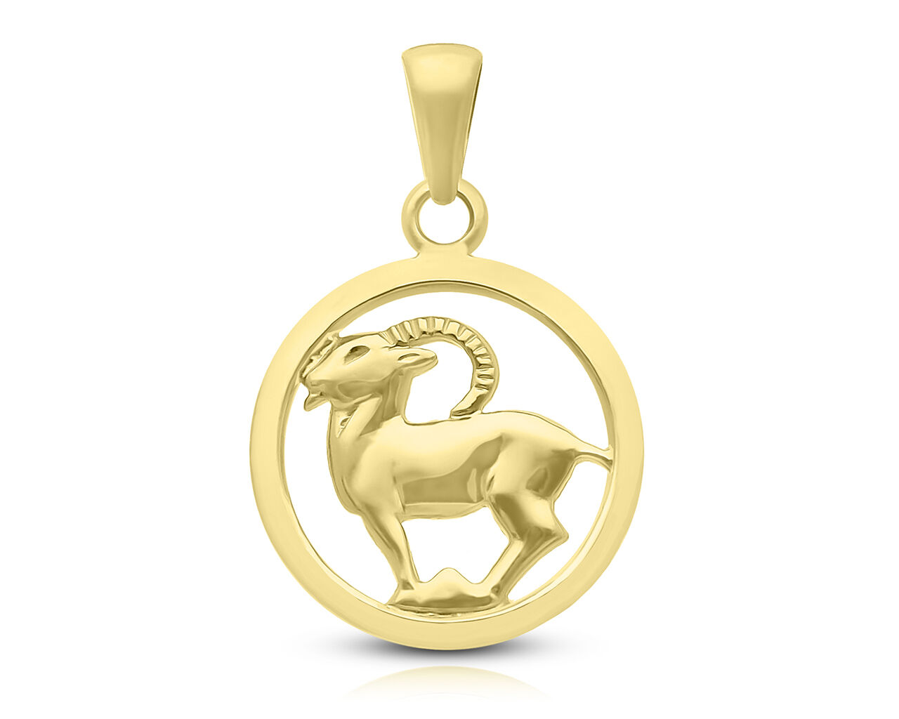 Złota zawieszka znak zodiaku Koziorożec pr.585