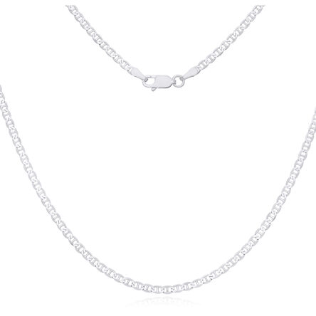 Łańcuszek srebrny splot Gucci rodowany pr.925