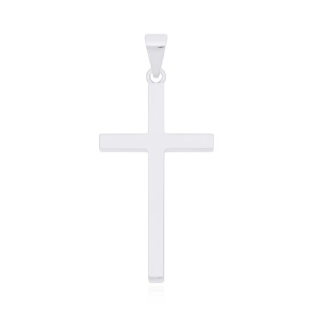 Srebrny krzyżyk gładki duży pr.925