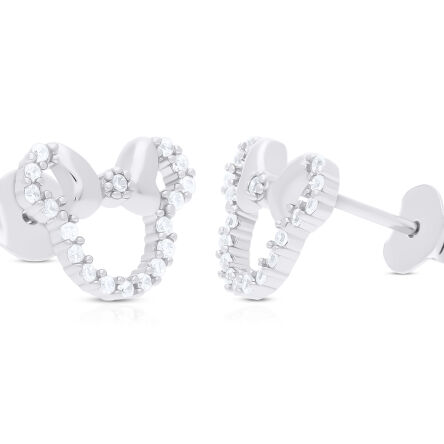 Kolczyki srebrne dla dziecka Myszka Miki sztyfty