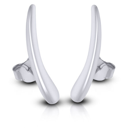 Kolczyki srebrne gładkie na sztyfcie pr.925